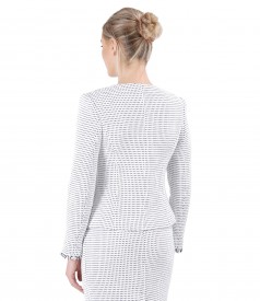 Sacou elegant din bucle cu bumbac