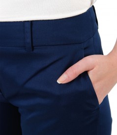 Pantaloni eleganti din bumbac elastic