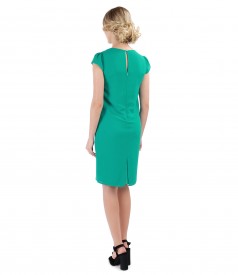 Rochie din voal cu aplicatie de cristale
