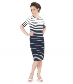 ROCHIE NAVY DIN JERSE CU DUNGI INEGALE