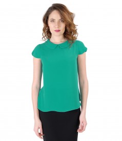 Bluza eleganta cu guler rotund