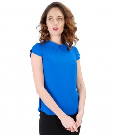 Bluza eleganta cu guler rotund