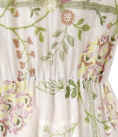 Rochie eleganta din viscoza imprimata cu flori
