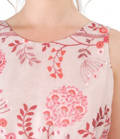 Rochie eleganta din viscoza imprimata cu flori