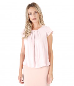 Bluza eleganta cu falduri pe fata