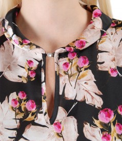 Bluza eleganta imprimata cu motive florale