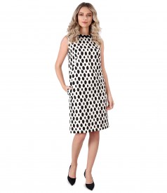 Rochie midi din stofa elastica