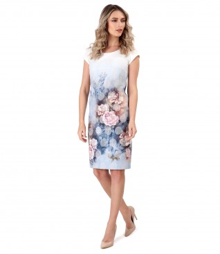 Rochie eleganta cu motive florale