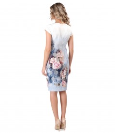 Rochie eleganta cu motive florale