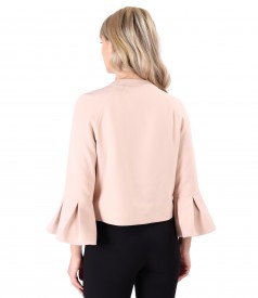 Sacou cu maneci 3/4 cu mansete peplum