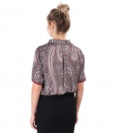 Bluza eleganta imprimata cu motive florale