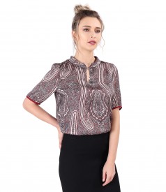 Bluza eleganta imprimata cu motive florale