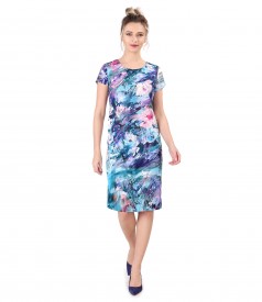 Rochie lejera imprimata cu motive florale