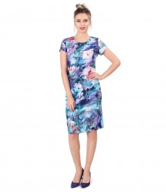 Rochie lejera imprimata cu motive florale