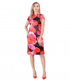 Rochie eleganta cu guler gen tunica