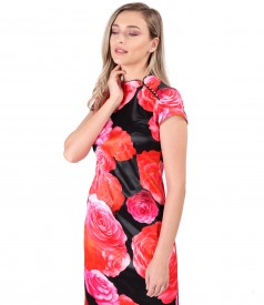 Rochie eleganta cu guler gen tunica