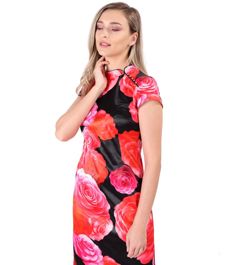 Rochie eleganta cu guler gen tunica