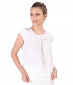 Bluza eleganta cu falduri pe fata