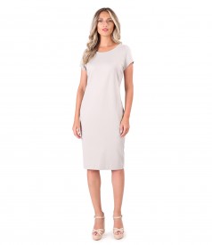 Rochie din jerse elastic cu buzunare laterale