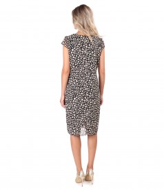 Rochie din voal cu animal print