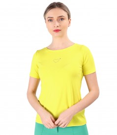 Bluza din jerse elastic fin