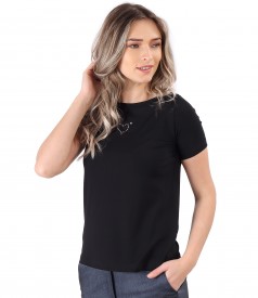 Bluza din jerse elastic fin