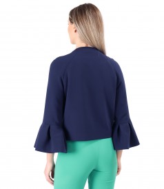 Sacou elegant cu mansete peplum