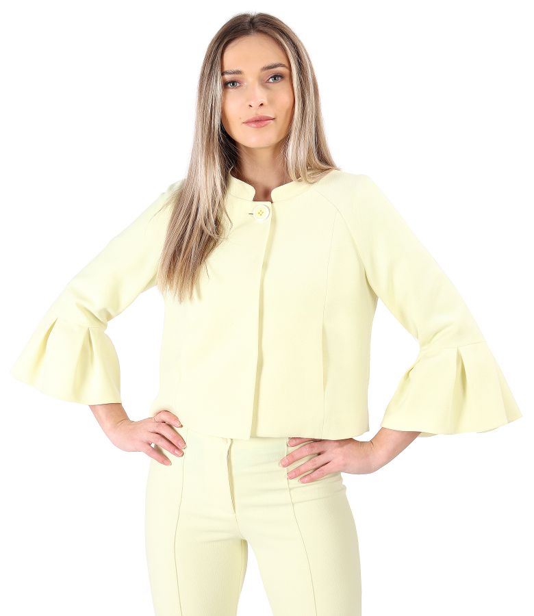 Sacou elegant cu mansete peplum