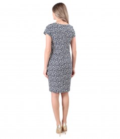 Rochie din bumbac elastic cu buzunare laterale