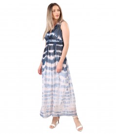 Rochie lunga din voal in degrade
