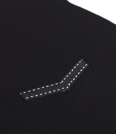 Rochie din stofa elastica decorata cu rips in talie