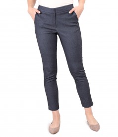 Pantaloni pana din denim elastic