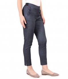 Pantaloni pana din denim elastic