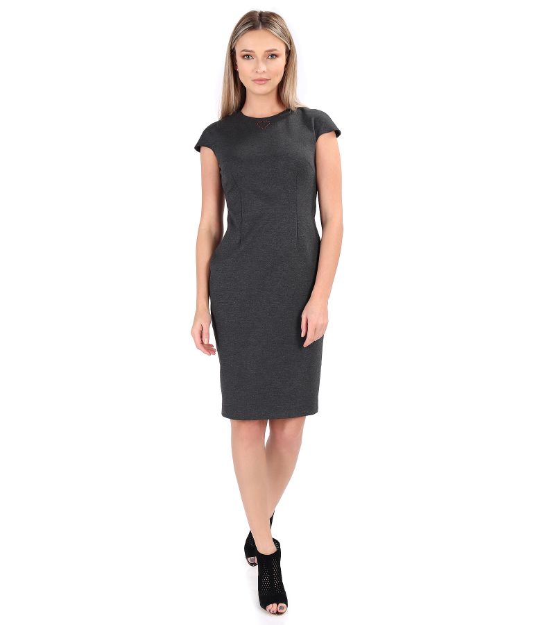 Rochie eleganta din jerse elastic gros