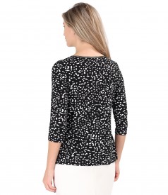 Bluza eleganta din jerse elastic de viscoza