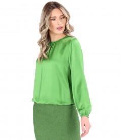 Bluza eleganta din saten de viscoza