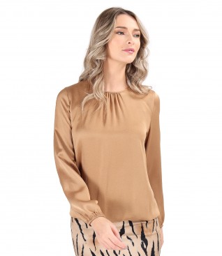 Bluza eleganta din saten de viscoza