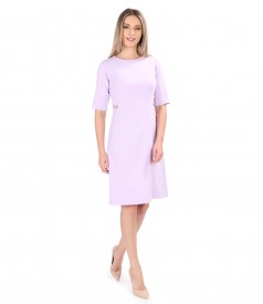 Rochie office evazata din stofa elastica