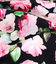 Bluza din saten de viscoza imprimata cu flori
