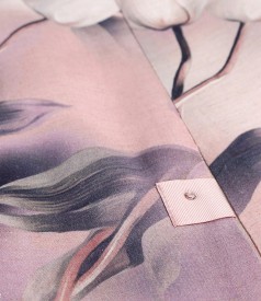 Rochie lejera din viscoza imprimata cu motive florale