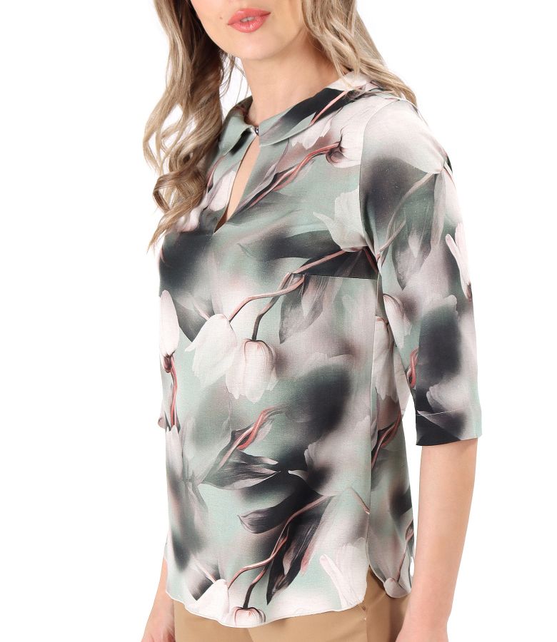 Bluza eleganta din viscoza cu in
