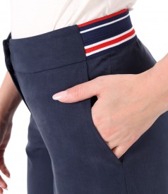 Pantaloni pana din tencel cu bumbac