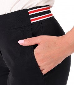 Pantaloni pana din tencel cu bumbac