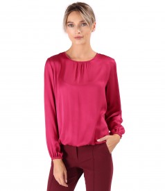 Bluza eleganta din saten de viscoza