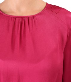 Bluza eleganta din saten de viscoza