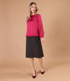 Bluza eleganta din saten de viscoza