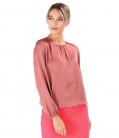 Bluza eleganta din saten de viscoza