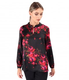 Bluza eleganta imprimata cu motive florale