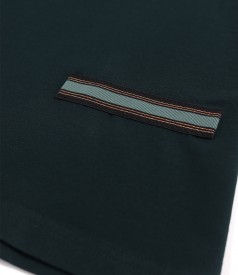Bluza din jerse elastic cu elastic multicolora in talie