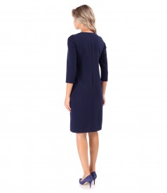 Rochie office evazata din stofa elastica